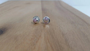 Pink Opal Studs