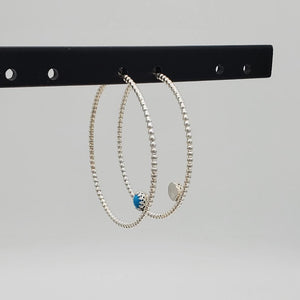 Turquoise Hoops