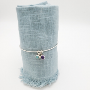 Aventurine & Charoite Bangle