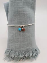 Load image into Gallery viewer, Goldstone &amp; Turquoise Bangle
