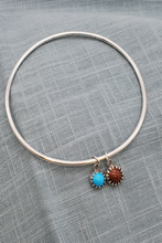 Load image into Gallery viewer, Goldstone &amp; Turquoise Bangle
