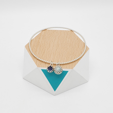 Load image into Gallery viewer, Iolite &amp; Amazonite Bangle
